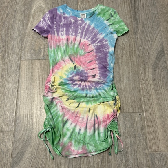 PINK Victoria's Secret Dresses & Skirts - LIKE NEW! Women's PINK Tie Dye Touched T-shirt Dress - SMALL